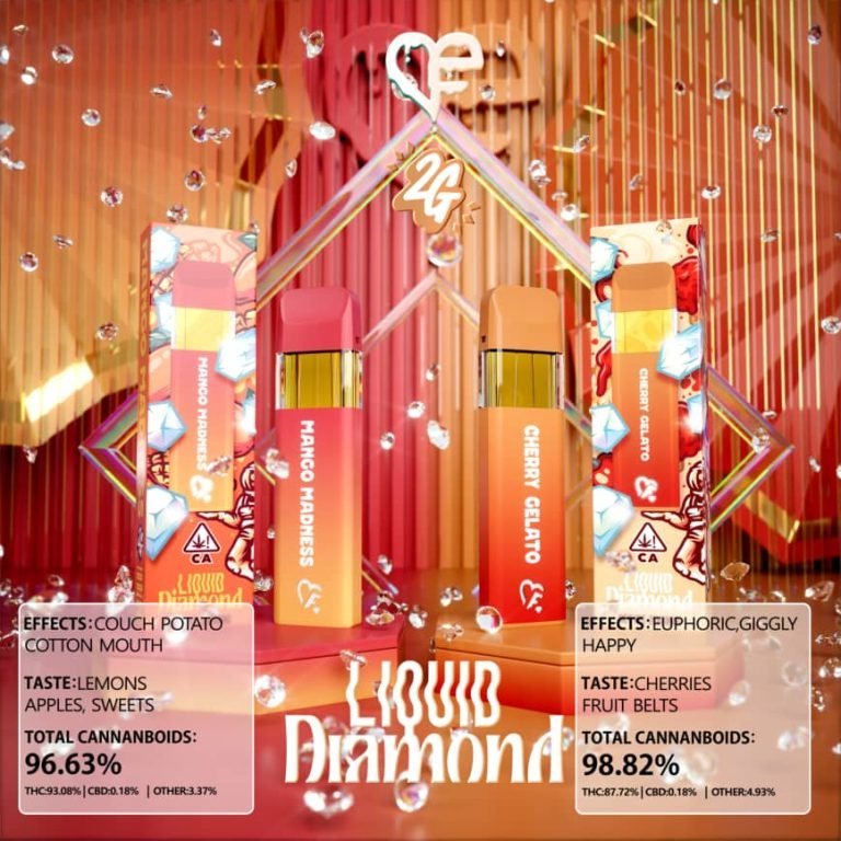 Favs Cart Mango Madness & Cherry Gelato 2G Liquid Diamond – Favs Cart