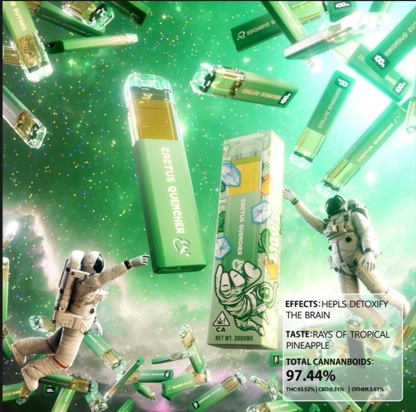 Favs Cart Cactus Quencher 3G Disposable (Hybrid) – Favs Cart