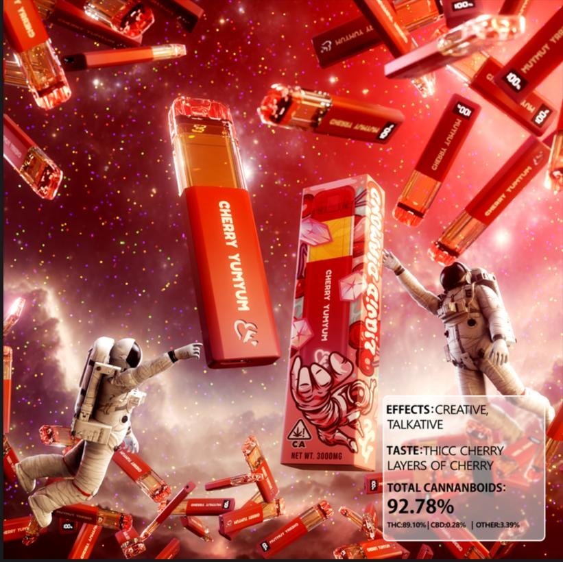 Favs Cart Cherry Yum Yum 3G Disposable (Indica) – Favs Cart